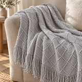 Luxury Knitted Farmhouse Style Throw Blanket