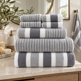 Striped Towel Set - 8pcs
