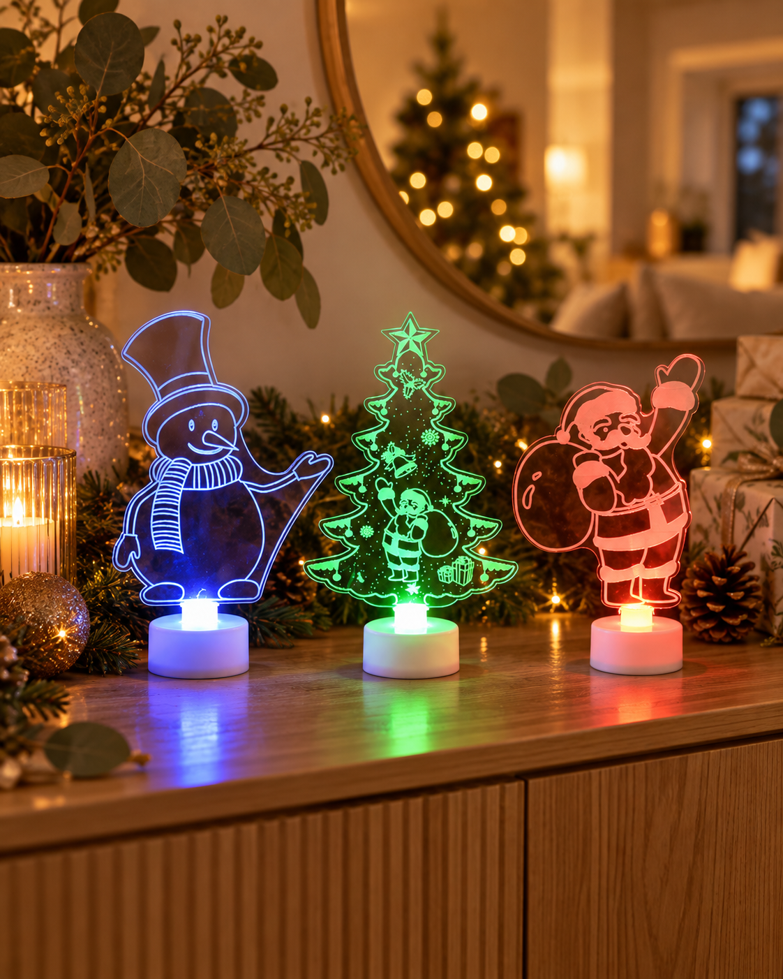LED Mini Colour-Changing Acrylic Christmas Light