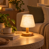 Mini Wooden Table Lamp