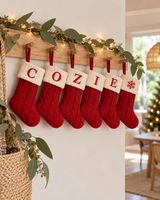 Red Letter Christmas Stocking Decoration