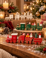 Wooden Train Christmas Decoration